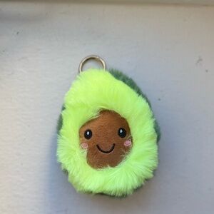 Smiling Avocado Plush Bag Charm or Keychain